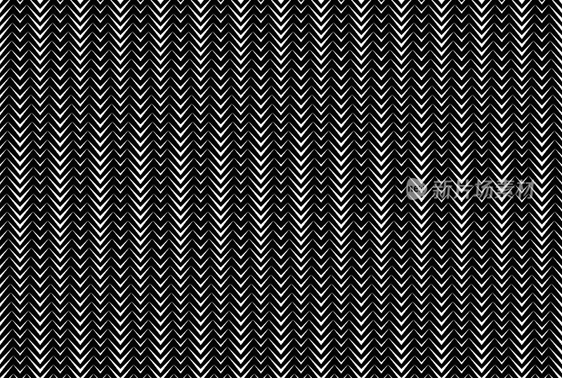 Seamless background pattern - bottom arrow down - black and white wallpaper - vector Illustration